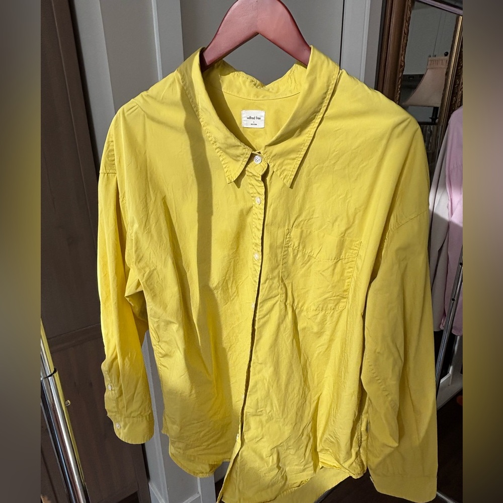 Wilfred Free citron cotton shirt